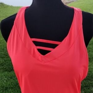 Fila Orange Cut Out Tank Top